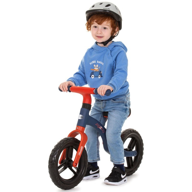 Bicicleta fara pedale Chipolino Zig Zag blue red (ros-albastru)
