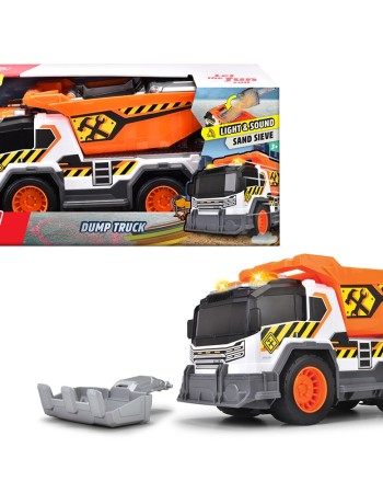 Camion de constructie Dickie Toys Dump Truck 30 cm cu lumini si sunete