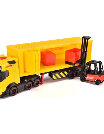Camion Dickie Toys DHL Heavy Truck 35 cm cu lumini si sunete