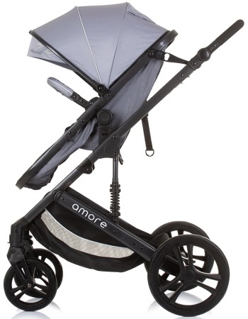 Carucior Chipolino Amore 2 in 1 cenusiu (ash grey) – Versatilitate si confort pentru aventurile zilnice!