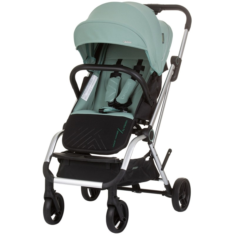 Carucior Chipolino Twister pastel green (verde) cu sezut rotativ