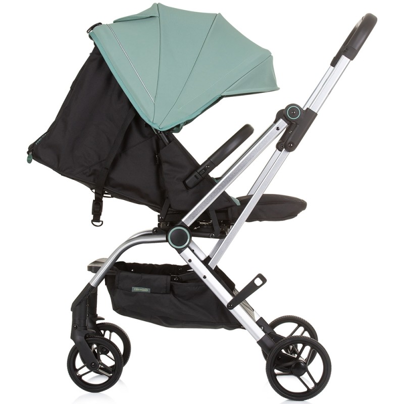 Carucior Chipolino Twister pastel green (verde) cu sezut rotativ