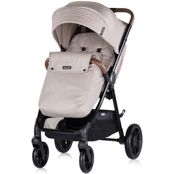Carucior sport Chipolino Ultera cu husa picioare tiramisu