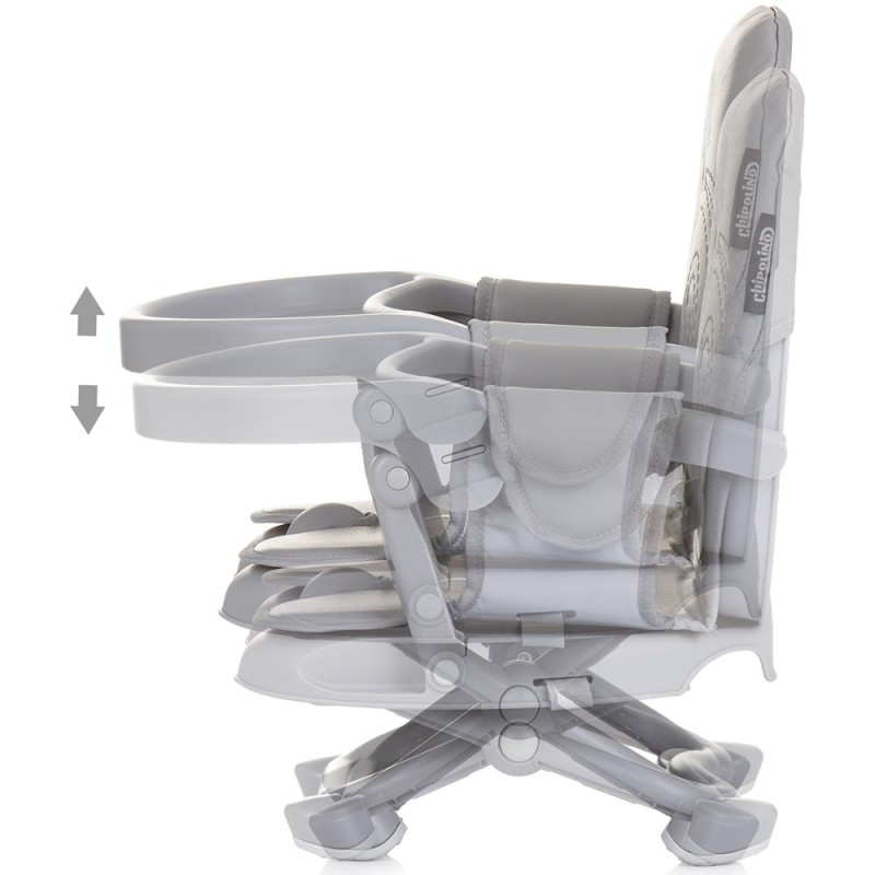 Inaltator scaun de masa Chipolino Lollipop ash grey