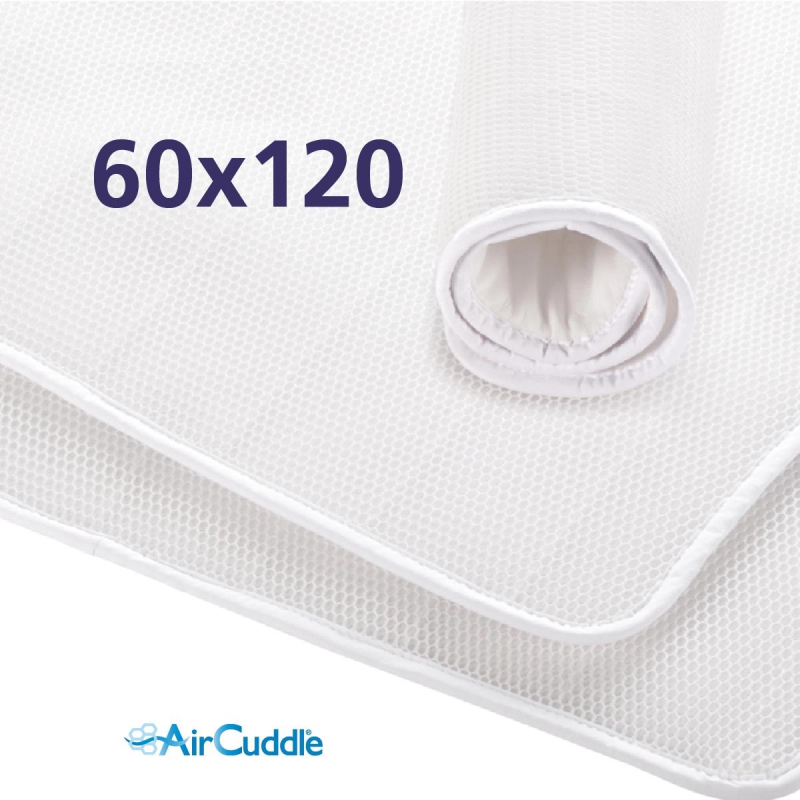 Protectie impermeabila antitranspiratie 3D pentru saltea 60x120 cm, AirCuddle TOP SAFE