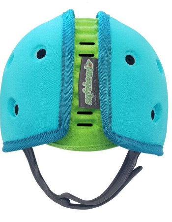 Casca protectie bebelusi cu spuma flexibila, ultrausoara, reglabila, 7-24 luni, albastra, SafeHead Baby Owl, SHB002