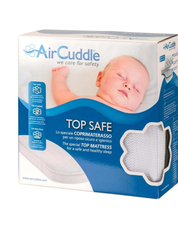 Salteluta pentru landou, cu protectie impermeabila antitranspiratie 3D inclusa 30x70cm, AirCuddle PRAMMY SAFE COMBO
