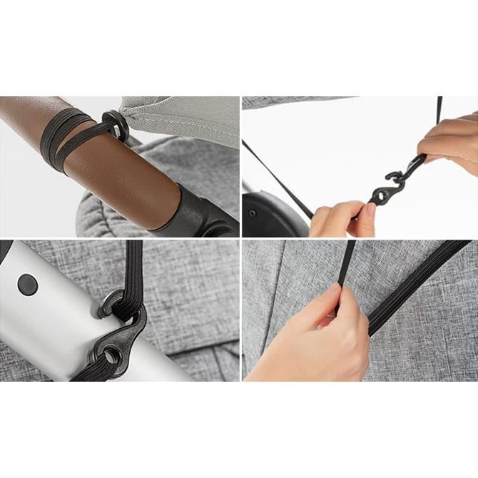 Parasolar premium pentru carucioare bebelusi, protectie solara UPF 50+, gri, Reer ShineSafe Premium