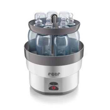 Sterilizator biberoane cu abur fierbinte, capacitate 6 biberoane, oprire automata, Reer VapoMax 36010