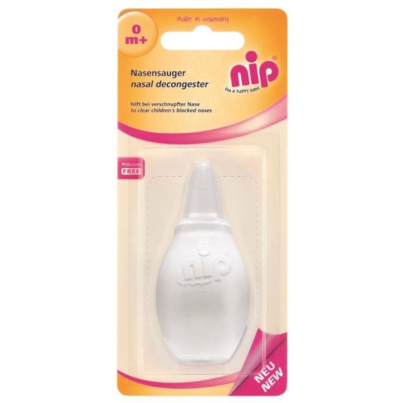 Aspirator nazal pentru bebelusi, manual, cu pompita, 0+ luni, Nip 37074