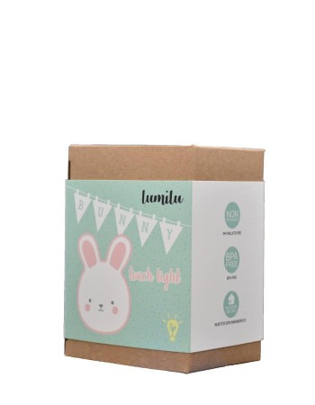 Lampa de veghe si veioza cu touch, 2in1, prindere perete, cu led, lumina reglabila si oprire cronometrata, forma iepuras, Lumilu Touch Light Bunny, Reer