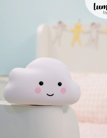 Lampa de veghe cu LED, cu oprire cronometrata, forma nor, alba, Lumilu Sweet Dreams Cloud, Reer
