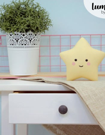 Lampa de veghe cu LED, cu oprire cronometrata, forma stea, galbena, Lumilu Sweet Dreams Star, Reer