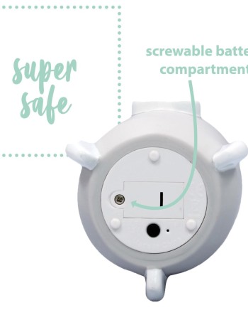 Lampa de veghe cu LED, cu oprire cronometrata, forma racheta, gri, Lumilu Sweet Dreams Rocket, Reer