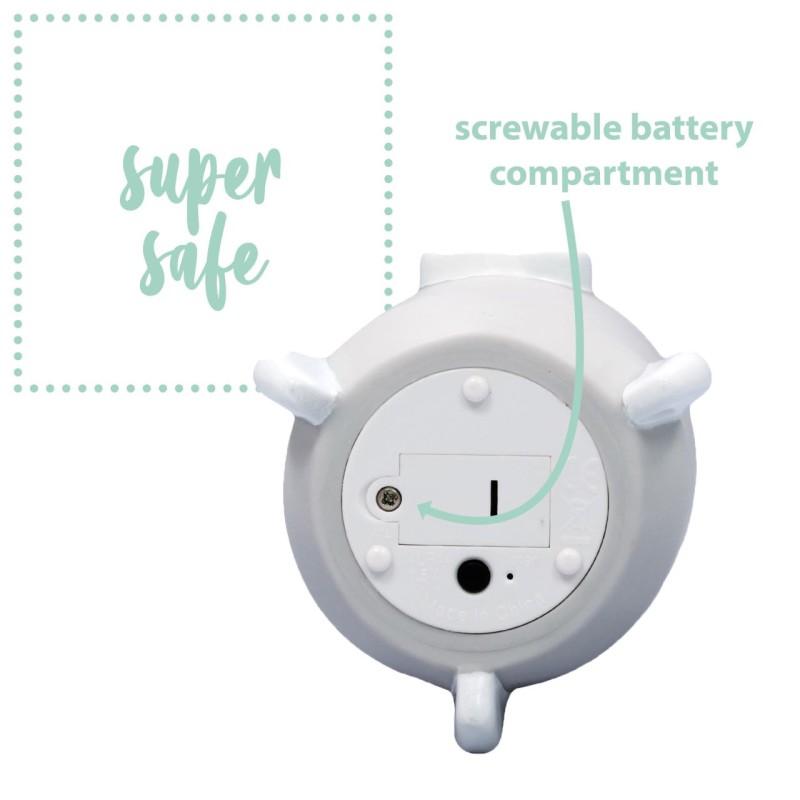 Lampa de veghe cu LED, cu oprire cronometrata, forma racheta, gri, Lumilu Sweet Dreams Rocket, Reer