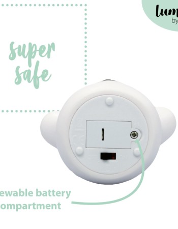 Lampa de veghe cu LED, forma ursulet, alba, Lumilu Mini Zoo Bear, Reer