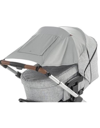Parasolar premium pentru carucioare bebelusi, protectie solara UPF 50+, gri, Reer ShineSafe Premium