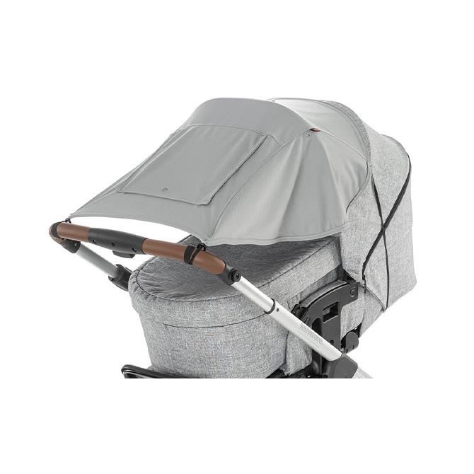 Parasolar premium pentru carucioare bebelusi, protectie solara UPF 50+, gri, Reer ShineSafe Premium