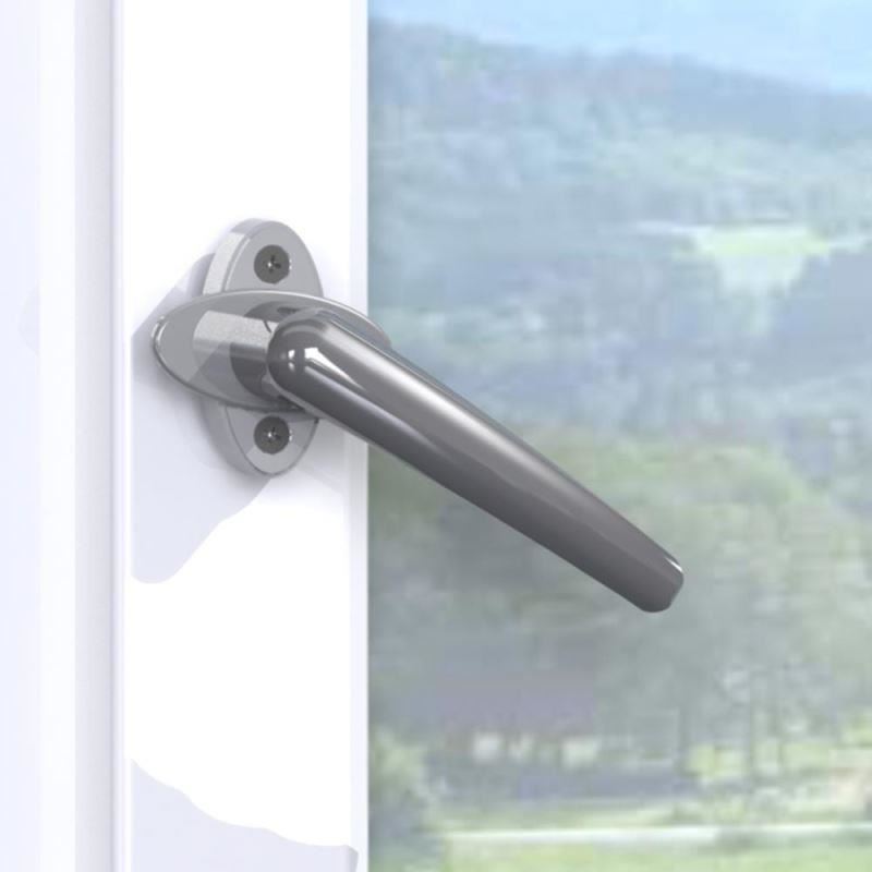 Siguranta pentru usi de balcon si ferestre, fara gaurire sau lipire, alba, Reer WinLock 70010