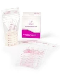 Pungi depozitare lapte matern la congelator, 180 ml, gradate, 20 bucati, ELANEE 710-00