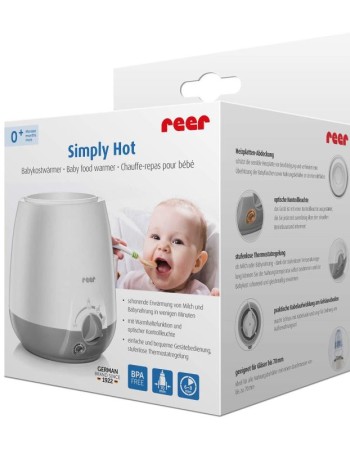 Incalzitor biberoane si borcanase cu mancare pentru bebelusi, 0+ luni, Reer Simply Hot 3310