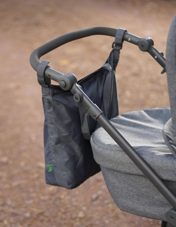 Geanta de cumparaturi cu prindere pe carucior, din plastic reciclat, Reer Growing Shopping Bag