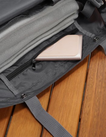Geanta de cumparaturi cu prindere pe carucior, din plastic reciclat, Reer Growing Shopping Bag
