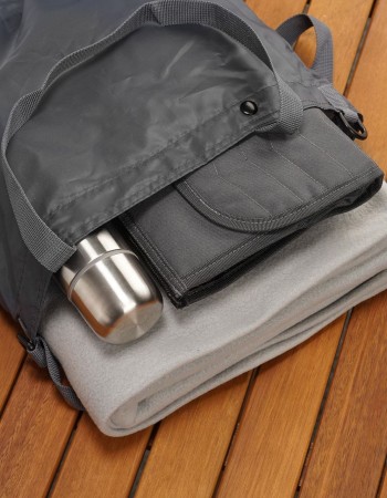 Geanta de cumparaturi cu prindere pe carucior, din plastic reciclat, Reer Growing Shopping Bag