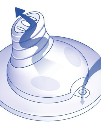Cana de baut cu manere Training Bottle Boy pentru copii, adaptor de baut antipicurare din silicon, 150 ml, de la 6 luni, nip 35057