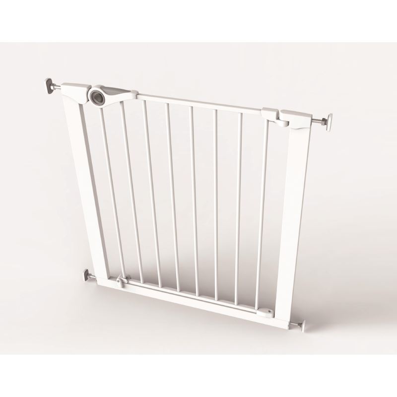 Poarta de siguranta Noma Easy Fit, presiune, 75-82 cm, metal alb, N93439