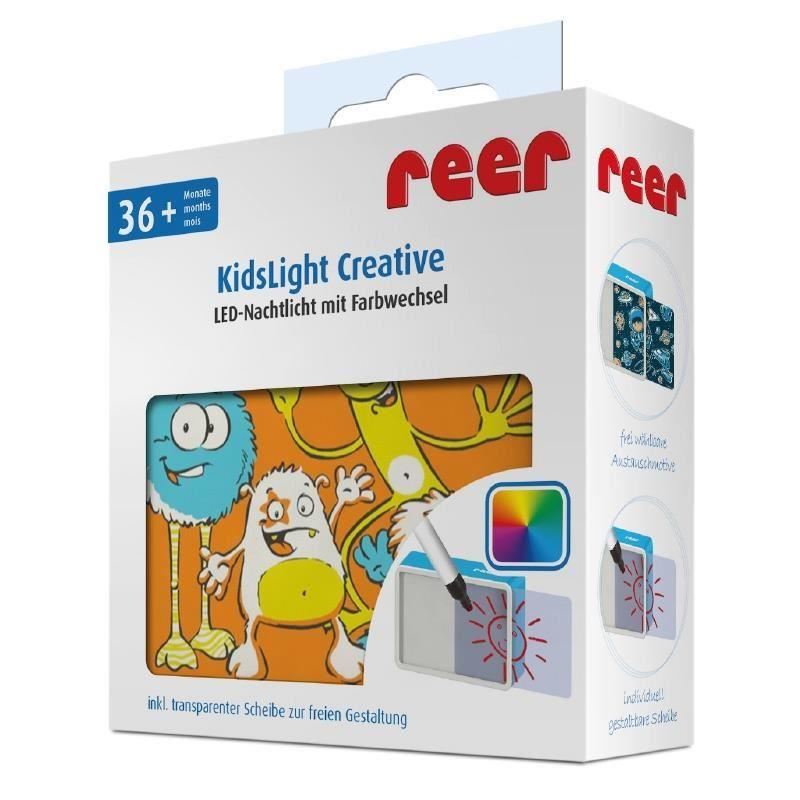 Lampa de veghe cu leduri colorate KidsLight Creative „Monstrii” REER