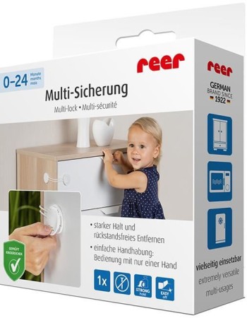 Siguranta universala REER 72030 – Blocare multipla, montaj fara gaurire