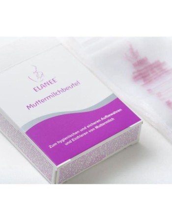 Pungi depozitare lapte matern la congelator, 180 ml, gradate, 20 bucati, ELANEE 710-00