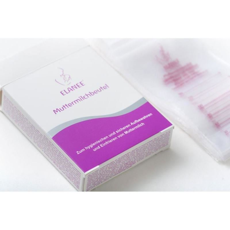 Pungi depozitare lapte matern la congelator, 180 ml, gradate, 20 bucati, ELANEE 710-00