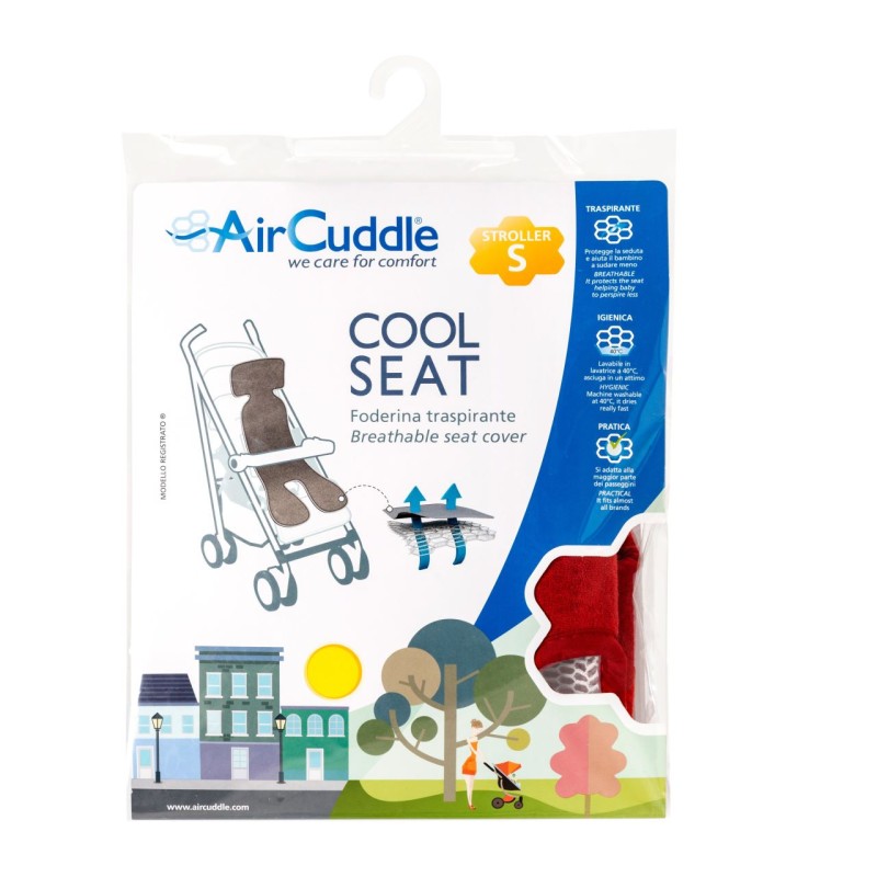 Protectie antitranspiratie pentru carucioare AirCuddle COOL SEATSTROLLER RED