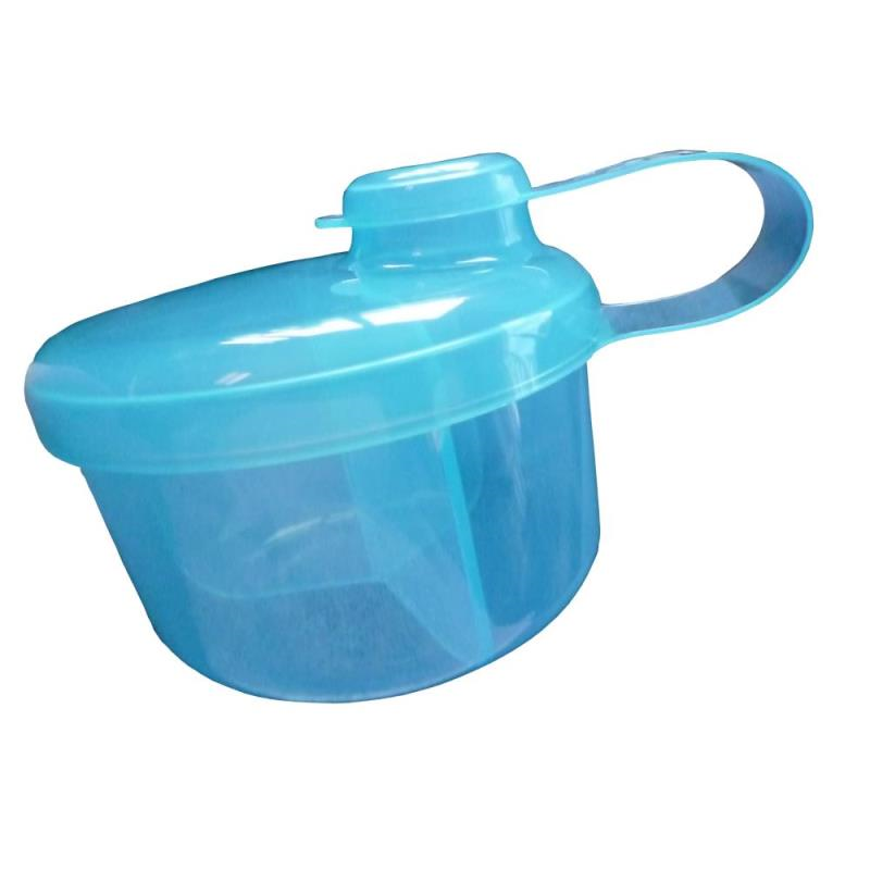 Recipient pentru lapte praf cu capac rotativ si 3 compartimente, 9 x 6 cm, 0+ luni, nip 37048