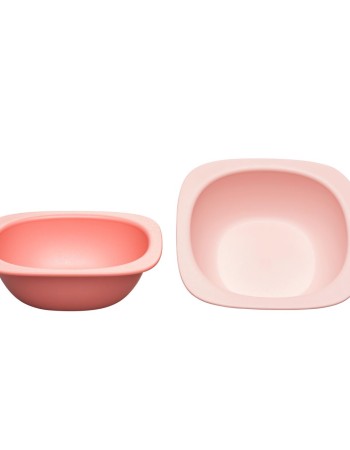 Set 2 castroane Eat Green pentru mancarea copiilor, din plastic bio, lavabile in masina de spalat vase, 4+ luni, nip 37065