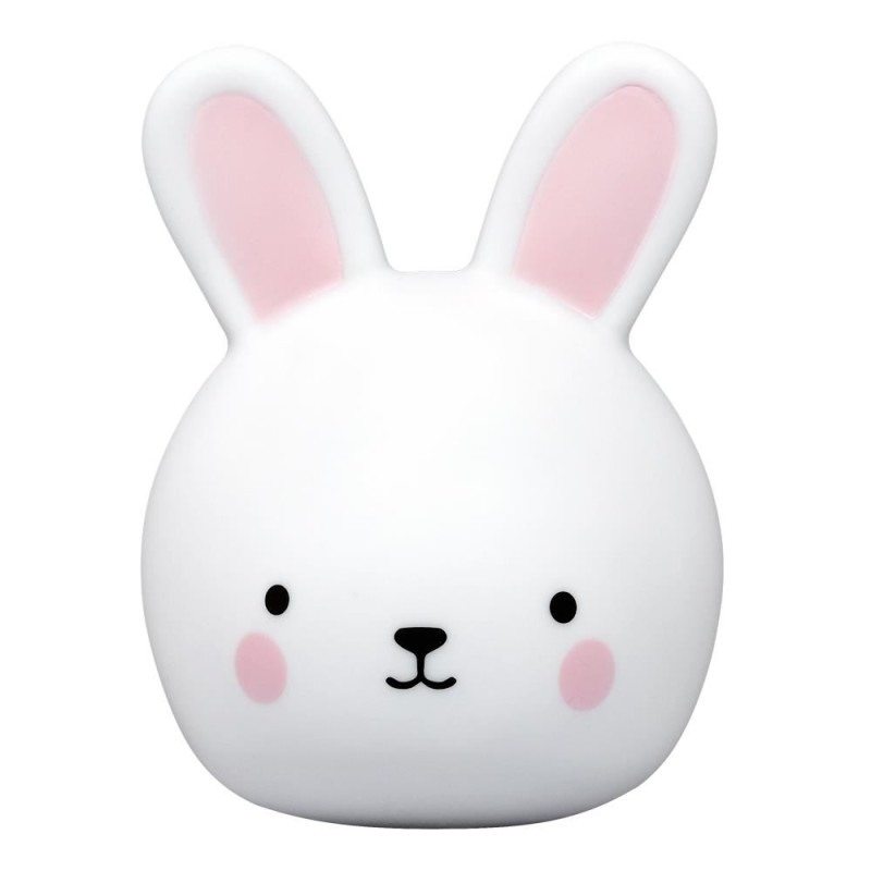 Lampa de veghe si veioza cu touch, 2in1, prindere perete, cu led, lumina reglabila si oprire cronometrata, forma iepuras, Lumilu Touch Light Bunny, Reer