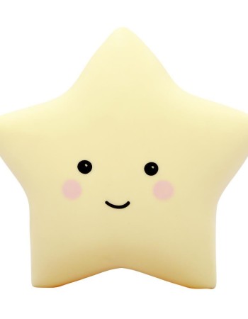 Lampa de veghe cu LED, cu oprire cronometrata, forma stea, galbena, Lumilu Sweet Dreams Star, Reer