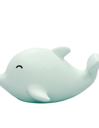 Lampa de veghe cu LED, cu oprire cronometrata, forma delfin, albastra, Lumilu Sea Life Dolphin, Reer