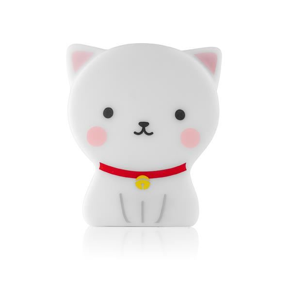 Lampa de veghe cu LED, cu oprire cronometrata, forma pisicuta, alba, Lumilu Cute Friends Cat, Reer