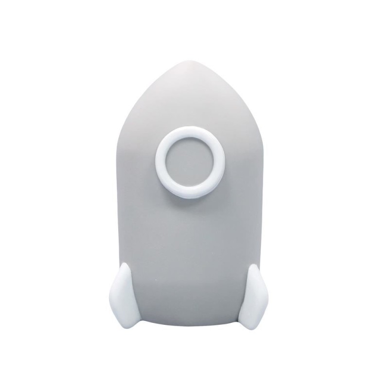 Lampa de veghe cu LED, cu oprire cronometrata, forma racheta, gri, Lumilu Sweet Dreams Rocket, Reer