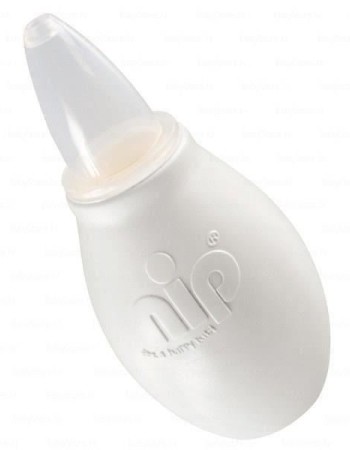 Aspirator nazal pentru bebelusi, manual, cu pompita, 0+ luni, Nip 37074