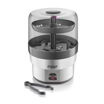 Sterilizator biberoane cu abur fierbinte, capacitate 6 biberoane, oprire automata, Reer VapoMax 36010