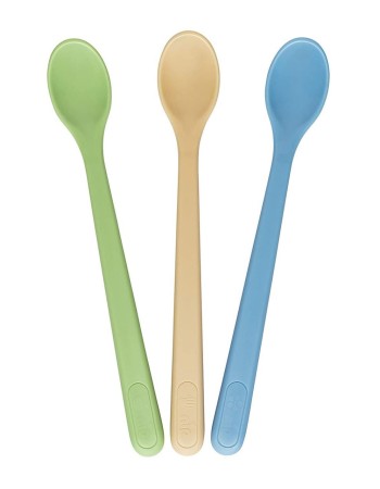 Set 3 lingurite colorate cu coada lunga pentru bebelusi, 4+ luni, nip 37079