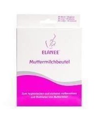 Pungi depozitare lapte matern la congelator, 180 ml, gradate, 20 bucati, ELANEE 710-00